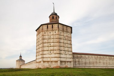 The Kirillo-Belozersky monastery. Vologda Tower. Russian North clipart