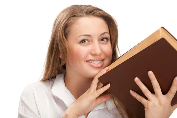 Diák nő könyvvel — Stock Fotó