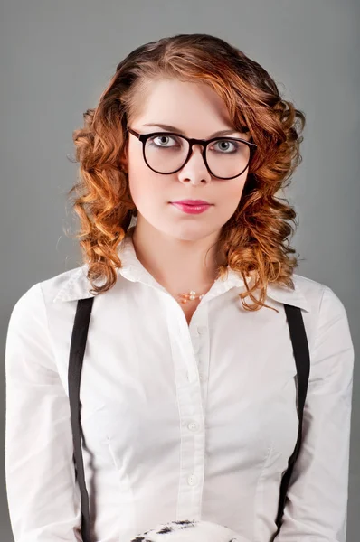 Portrait of a pretty young woman — Stock Photo, Image