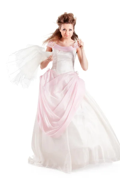 Beautiful woman dressed as a bride Stock Image