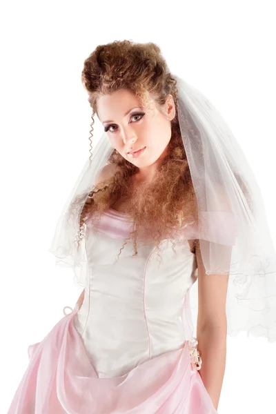Beautiful woman dressed as a bride Royalty Free Stock Images