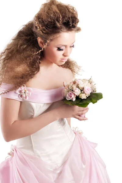 Beautiful woman dressed as a bride Stock Picture