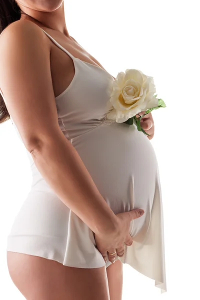 Όμορφη ενηλίκων έγκυος γυναίκα — Φωτογραφία Αρχείου