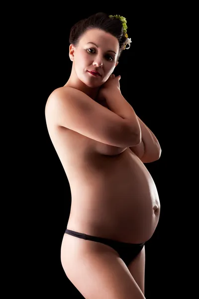 Beautiful adult pregnant woman — Stock Photo, Image