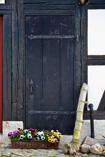 Közeli kép az ősi ajtókról — Stock Fotó
