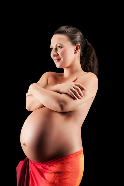 Hermosa mujer embarazada adulto — Foto de Stock