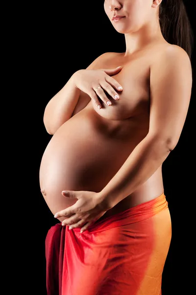美丽的成人孕妇 — 图库照片