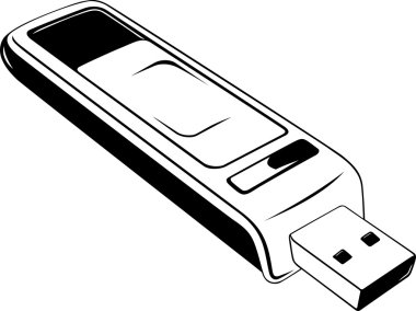 USB flash drive clipart