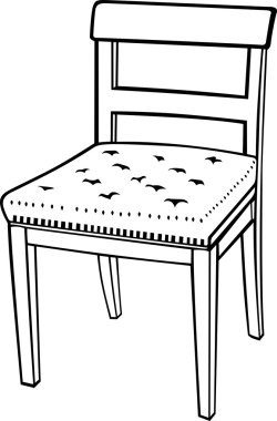 Kitchen chair clipart