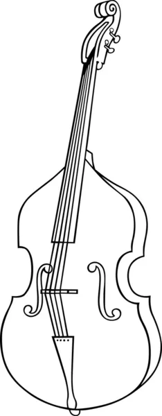 Strumento musicale violoncello — Vettoriale Stock