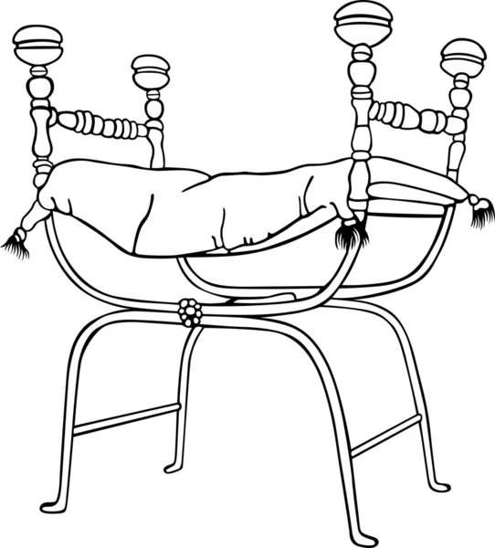 Chaise antique — Image vectorielle