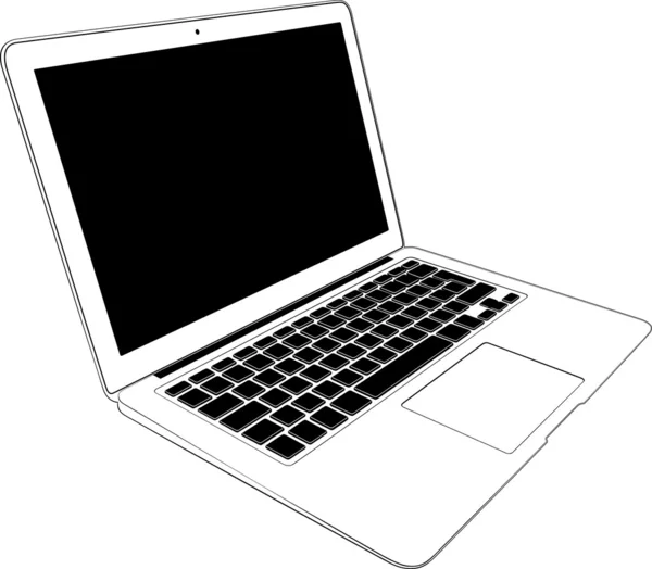 Notebook computador — Vetor de Stock