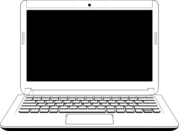 Notebook komputer — Wektor stockowy