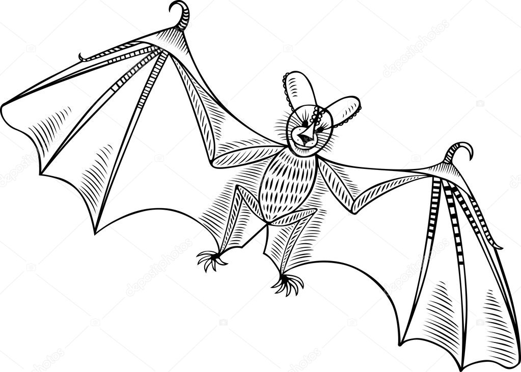 Big bat Stock Illustration by ©Den.Barbulat #6181023