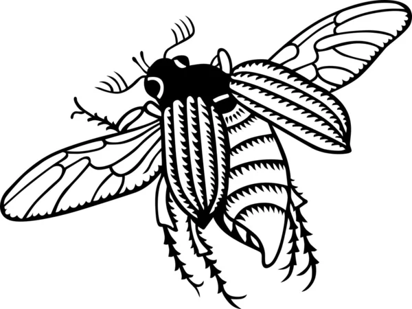 Vuelo de insectos — Archivo Imágenes Vectoriales
