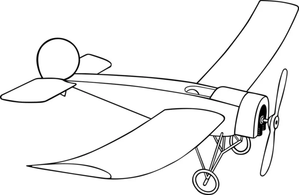 Kleines Flugzeug — Stockvektor