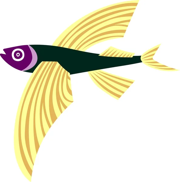 Golden fish — Stock Vector