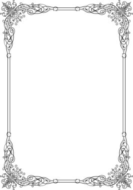 Vector decorative frame clipart