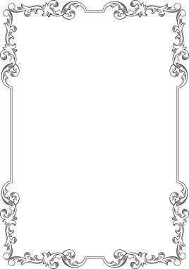 Vector decorative frame clipart