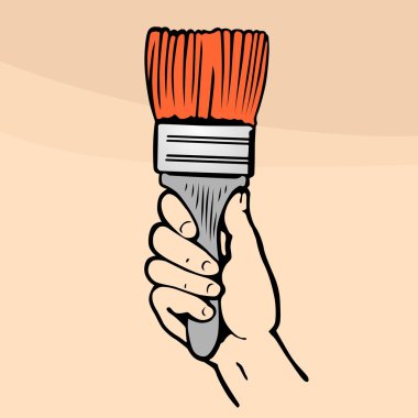 Vector paint brush clipart