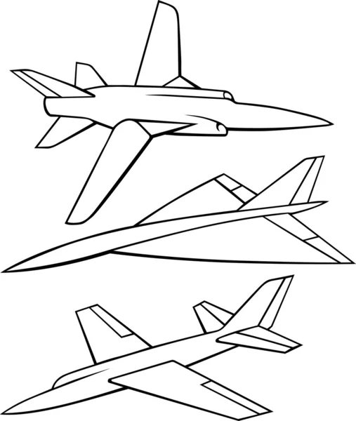 Vliegtuigen — Stockvector