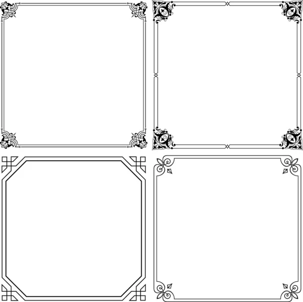 Vector decorative frames — Stock Vector