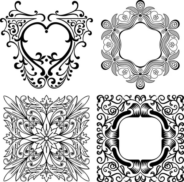 Elementos de diseño decorativo vectorial — Archivo Imágenes Vectoriales