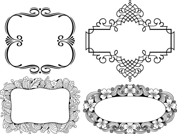 Cadres décoratifs vectoriels — Image vectorielle