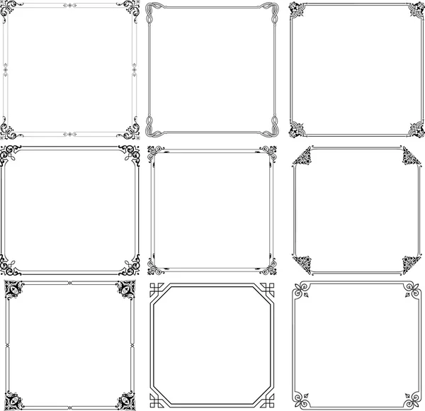 Vector decorative frames — Stock Vector