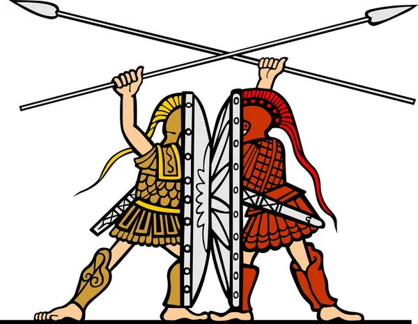 Древня боротьба — стоковий вектор