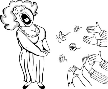 Opera singer clipart