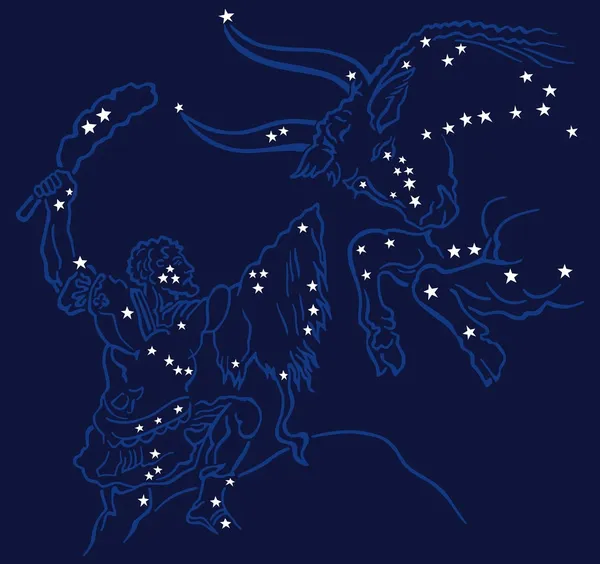 Battle of constellations — Stock Vector