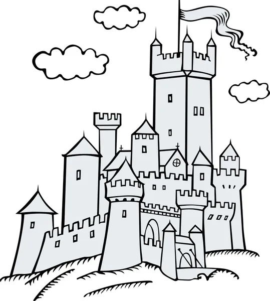 Vector kasteel — Stockvector