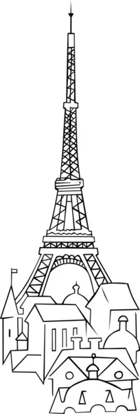 Torre Eiffel —  Vetores de Stock
