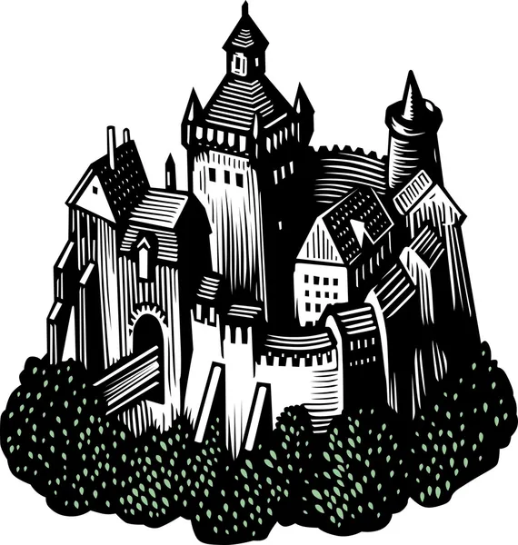 Zamek stary — Wektor stockowy