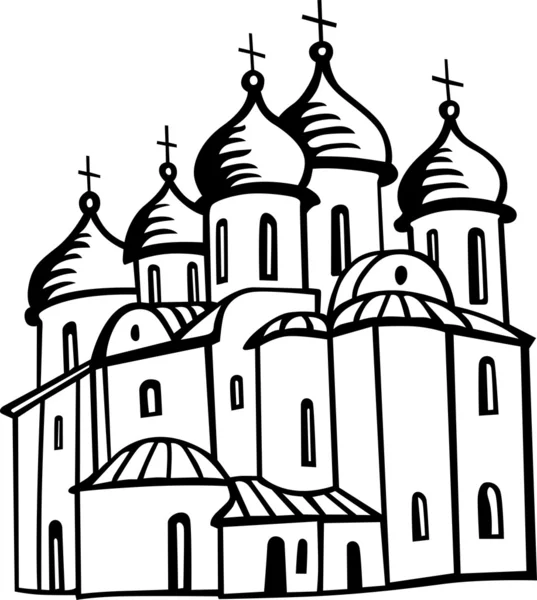 Orthodoxe kerk — Stockvector