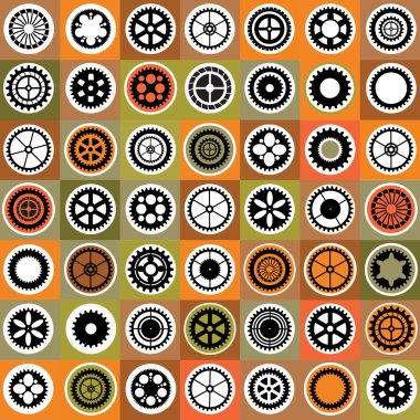 Mosaic gear clipart