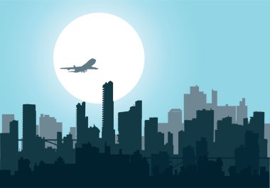 Nightly city4 clipart