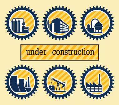 Industrial buildings clipart