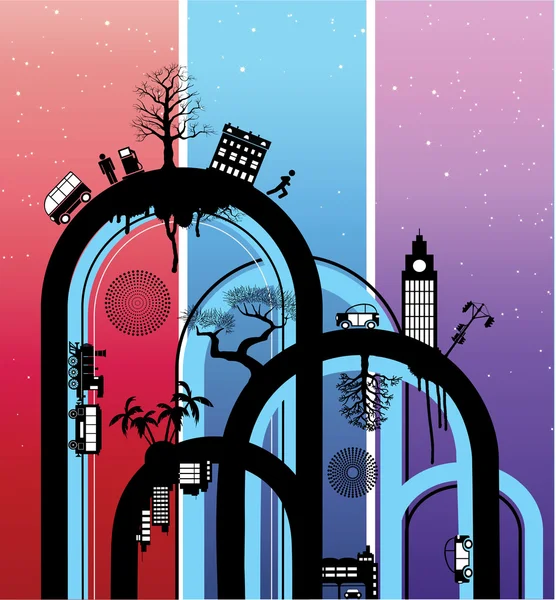 The city — Stock Vector