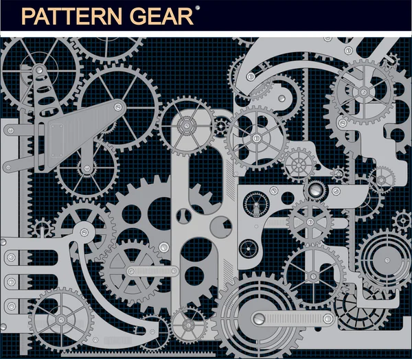 Pattern gear — Stock Vector