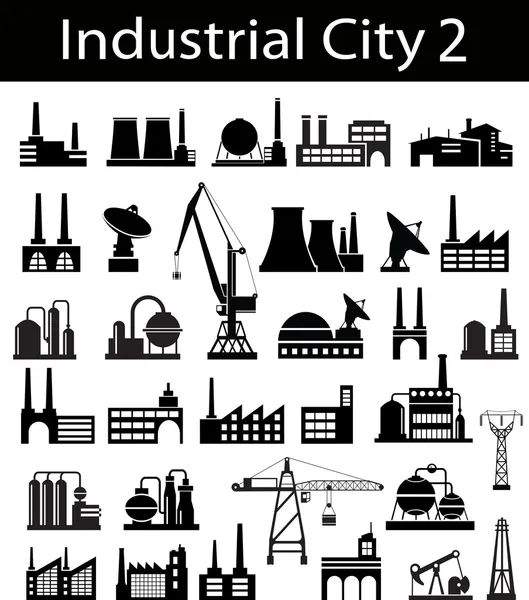 Bâtiments industriels 2 — Image vectorielle