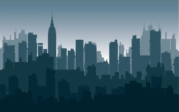 Nightly city3 — Stock Vector