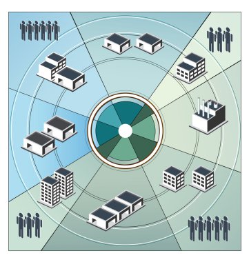 The production chart clipart