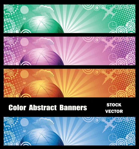 Bannières abstraites — Image vectorielle