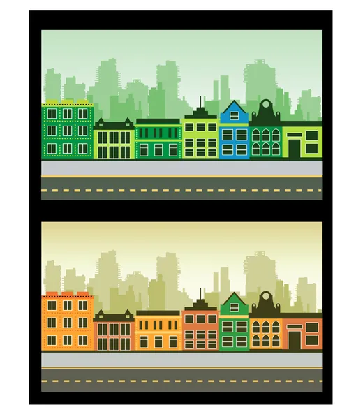Fragment de la ville — Image vectorielle