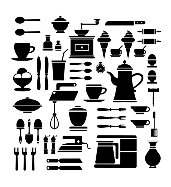 A set of cafe — Stock Vector