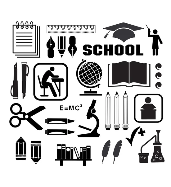 Ikone der Schule — Stockvektor