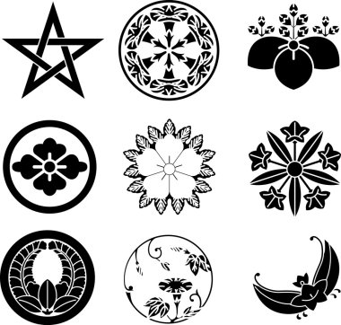 Japanese Family Crests 4 clipart