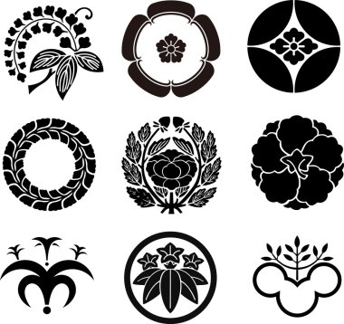 Japanese Family Crests 5 clipart